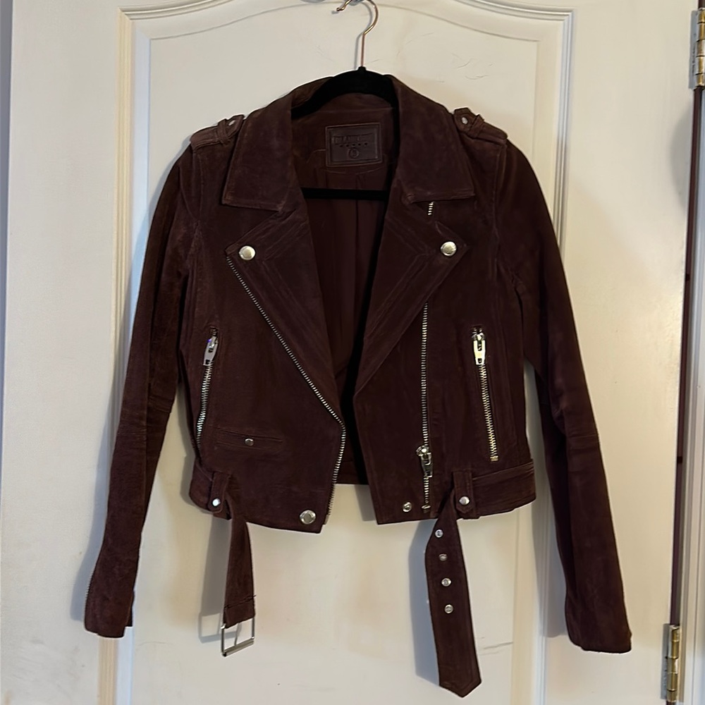 dark plum moto jacket